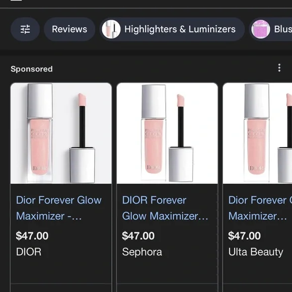 Dior Forever Glow Maximizer Highlighter in Pink - Picture 4 of 5